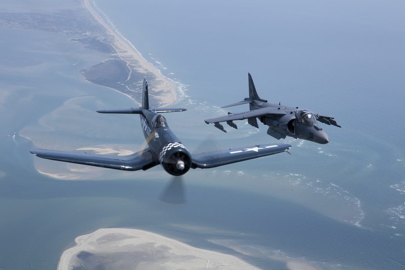 flight, Harrier II, fighter, attack, 1080P, " Le Corsaire", AV-8, F4U Corsair
