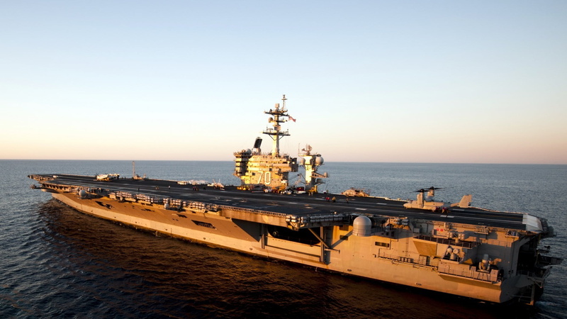 ship, sea, fighting, aircraft carrier, 1080P, fuel and power generation, sky, nature, technology, water, military, urban skyline, nautical vessel, oil industry