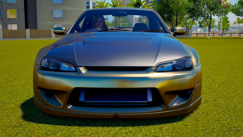 mode of transportation, video games, forza horizon 3, retro styled, Nissan Silvia S13, day, car, motor vehicle, 1080P, city, no people, land vehicle, blue