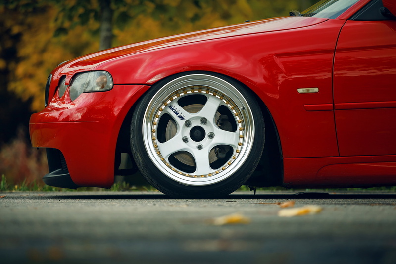 metal, Stance, Work Wheels, street, road, motor vehicle, BMW 3, tire, mode of transportation, selective focus, sports car, wheel, E46 Compact, transportation