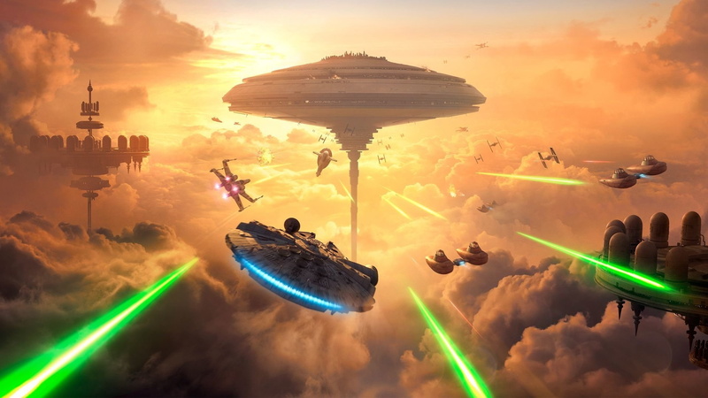 Millennium Falcon, 1080P, Star Wars, Star Wars Battlefront, Star Wars Battlefront (2015), Slave I (Star Wars), Bespin (Star Wars), X-Wing
