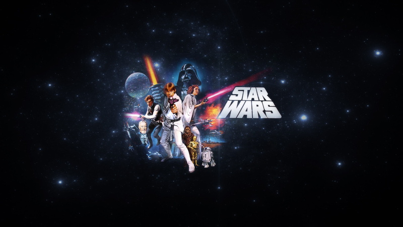 Star Wars, movies, darth vader, Luke Skywalker, artwork, Han Solo, r2 d2, Princess Leia, chewbacca, 2K, Obi Wan Kenobi