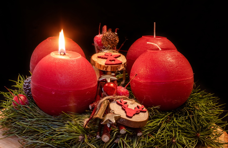 first candle, christmas ornament, christmas decoration, candlelight, candle, event, flame, celebration event, indoors, candles, before christmas, shining