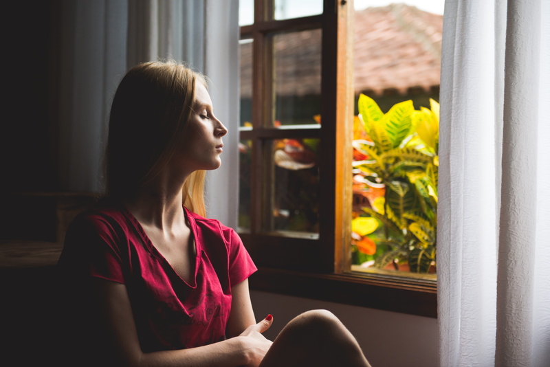 adult, nature, woman, looking through window, think, one person, relax, flower, contemplation, beautiful woman, contemplate, watching, flowering plant