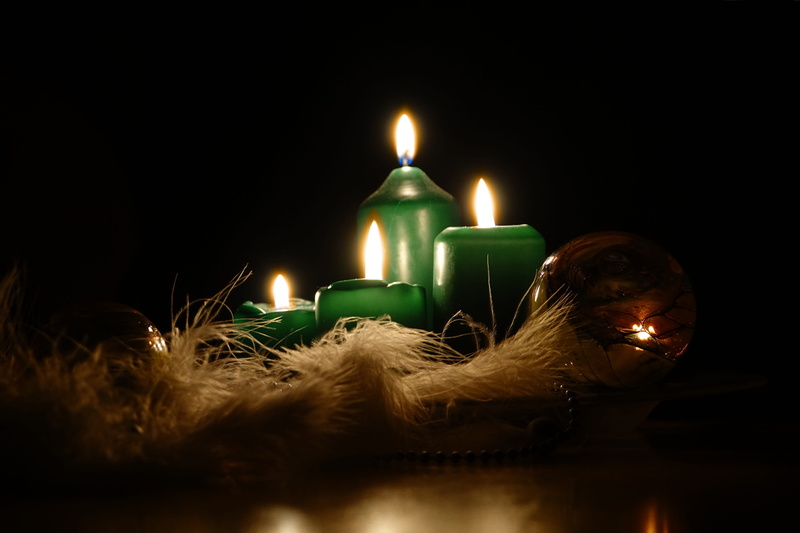 illuminated, burning, selective focus, black background, close-up, candlelight, nature, candle, lighting equipment, dark, 4, fire, contemplative, 5K, indoors