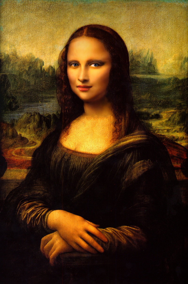 women, lifestyles, makeup, leisure activity, front view, beautiful woman, portrait, leonardo da vinci, beauty, adult, one person, casual clothing, 4K