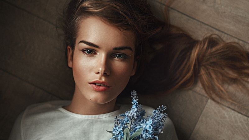 long hair, brown hair, fashion, teenager, serious, Georgy Chernyadyev, wavy hair, women, adult, auburn hair, beauty, one person, females, beautiful woman