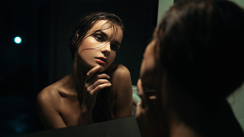 1080P, reflection, The nymphomaniac, George Chernyadev, girl, Irina Regent