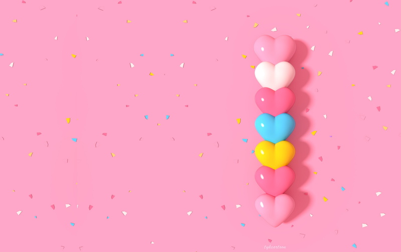 heart shaped candy, texture, childrens, 2K, hearts, art, rendering, Tzuyu Kao 3D, caramanica, candy