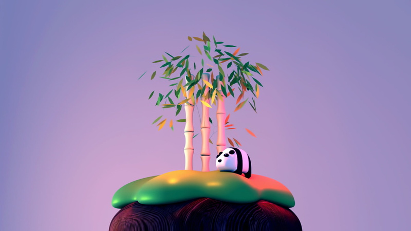 childrens, bamboo, art, 1080P, bamboo and panda, Tzuyu Ka, Palma