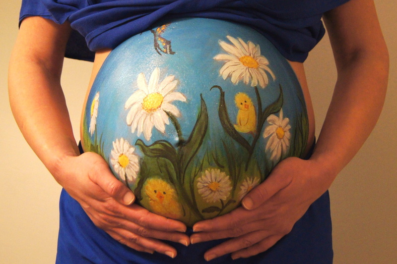 midsection, 2K, adult, anticipation, holding, human abdomen, standing, floral pattern, pregnant, front view, tummy, indoors, care, close-up, people, human hand