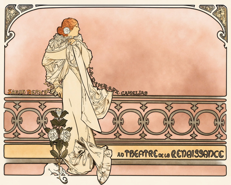 de, la, illustration, hd, black, theatre, pink, artistic, renaissance, drawing, 720P, beige