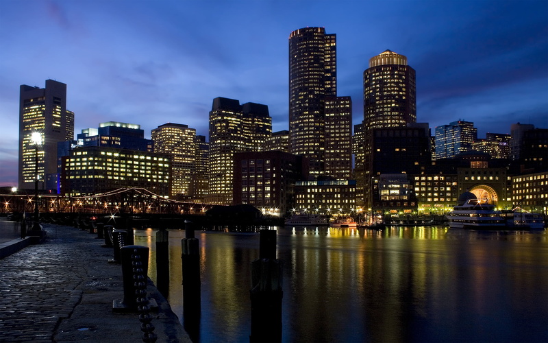 architecture, city, cloud - sky, new England - Usa, painted, massachusetts, 2K, city landscape, famous Place, boston, bridge - Man Made Structure, cityscape