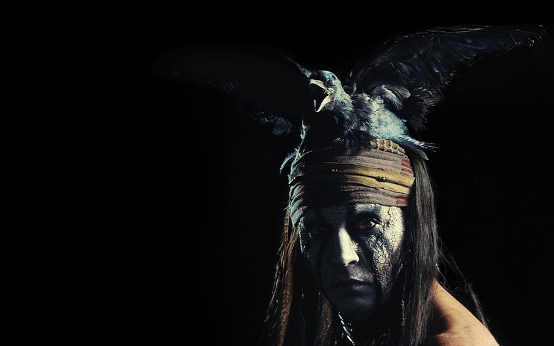 Johnny Depp, Tonto, The Lone Ranger, Movie, 1080P