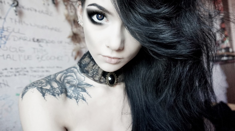tattoo, emo, model, 1080P, Sygin, dark hair