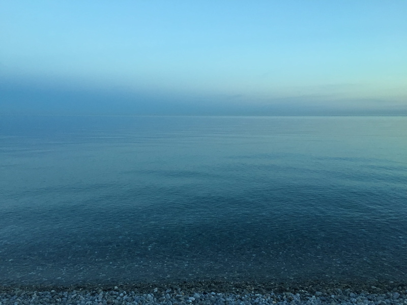 horizon, france, 2K, dusk, sea, ripple, no people, riviera, beach, seascape, horizon over water, remote, soft, calm, introspection, day, beauty in nature