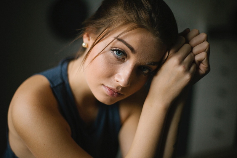 looking, hairstyle, one person, head in hands, adult, sadness, face, hand, young adult, introspection, beauty, indoors, depression - sadness, model, emotion