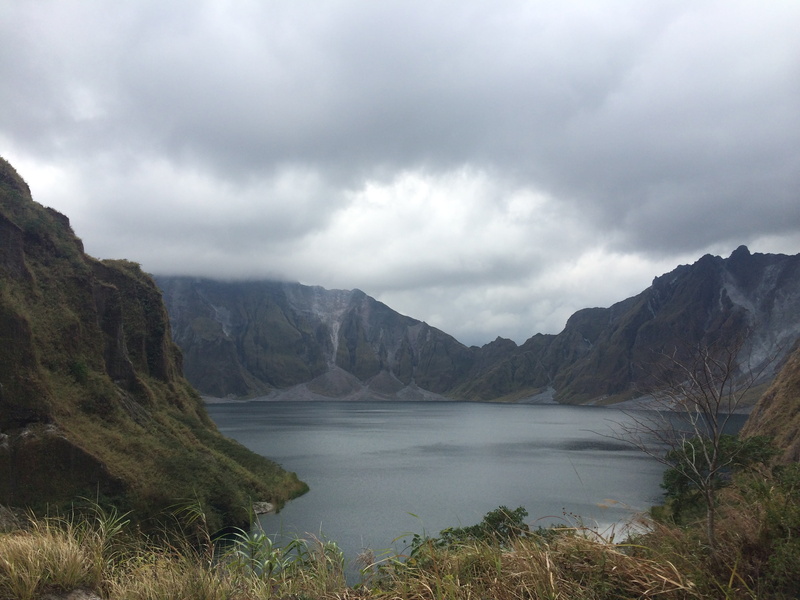 beauty in nature, volcano, outdoors, scenic, cloudy, mountain range, cloud - sky, exotic, landscape, day, asia, nature, dark, water, sea, lake, outdoor