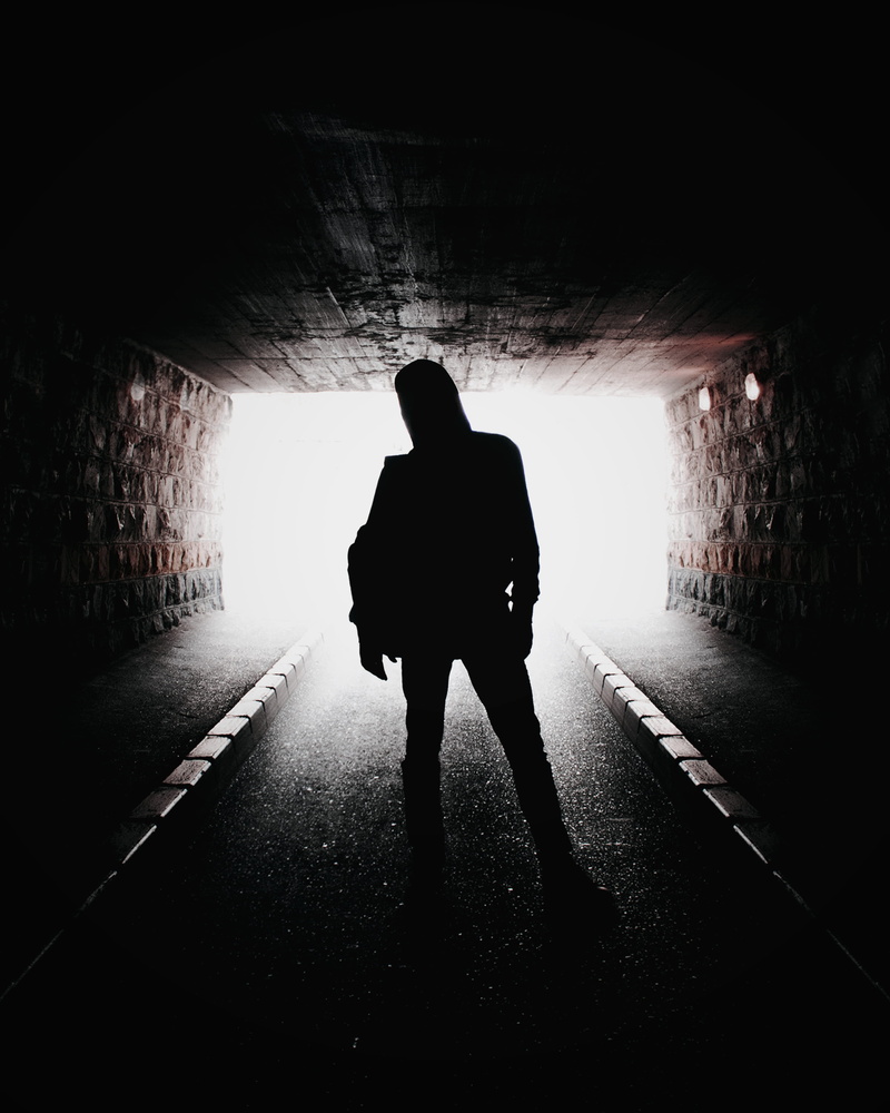 underpass, real people, light, day, one person, railway, silhouette, 4K, tehran, train track, the way forward, walking, lifestyles, human, light at the end of the tunnel