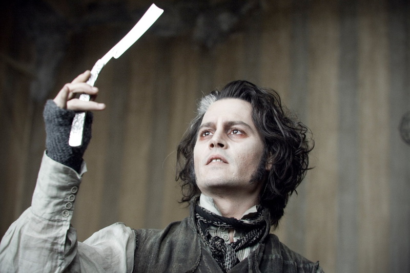 hand raised, architecture, holding, beautiful woman, adult, performance, women, depp, brown hair, looking, clothing, Sweeney Todd: The Demon Barber of Fleet Street in Concert
