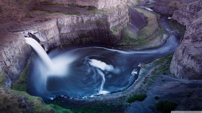 4K, usa, palouse Falls, 2K, 2560x1440, hd naturel, nature, washington