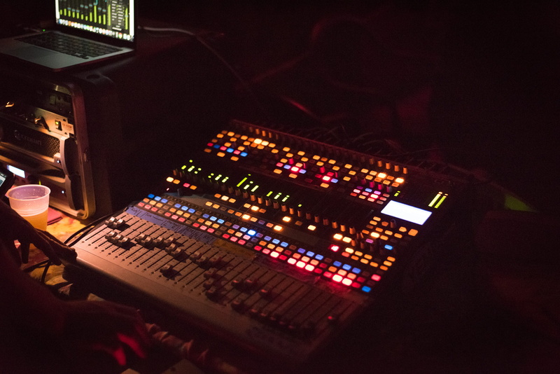 concert, dark, stage, music, united states, audio equipment, control, night, 1080P, nightlife, critz farms and critz farms brewing and cider co., musical equipment