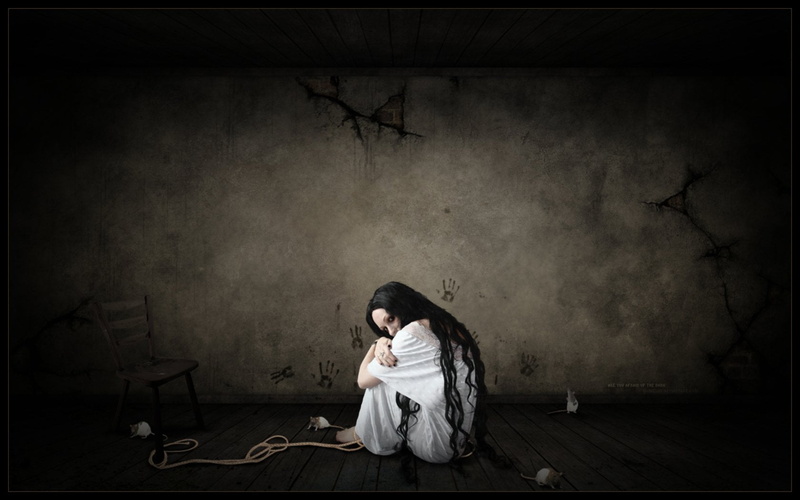 dirt, Alone, one person, adult, Woman, dirty, contemplation, textured effect, Gothic, teenager, young adult, dress, social issues, emotion, Dark, Lonely