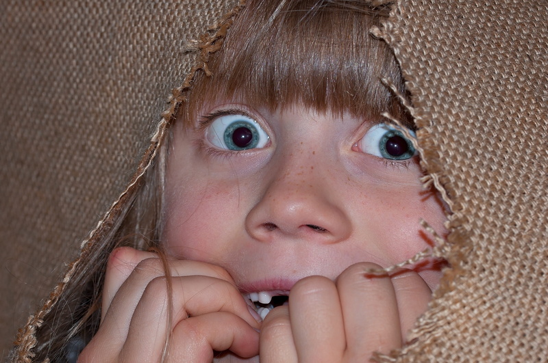 close, frightened, contemplation, front view, women, girls, one person, childhood, textile, human face, face, human body part, girl, person, 4K, hiding