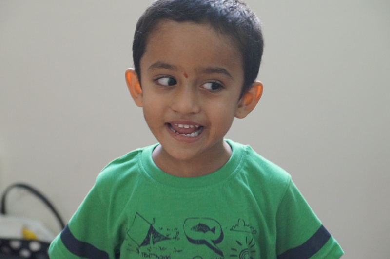 emotion, offspring, indoors, boy, casual clothing, t-shirt, looking at camera, 5K, boys, males, innocence, cheerful, child, mouth open, headshot, front view
