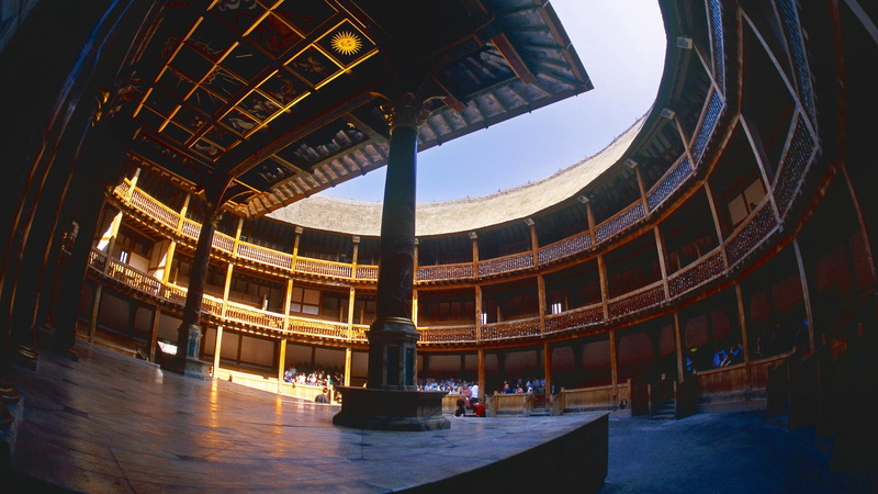 1080P, London, Shakespeares globe, England, theatre