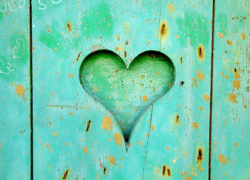 close-up, romantic, worn, symbol, painted, old, turquoise colored, wall, art, love background, old wood, turquoise, romantic background, heart shape, emotion