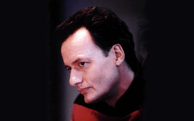 looking, contemplation, black background, one person, depression - sadness, human body part, Star Trek: The Next Generation, sadness, emotion, mid adult