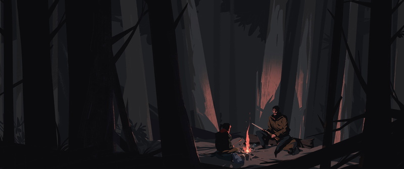 Joel, Ellie, artwork, video games, The Last of Us, video game art, 2K, Video Game Horror