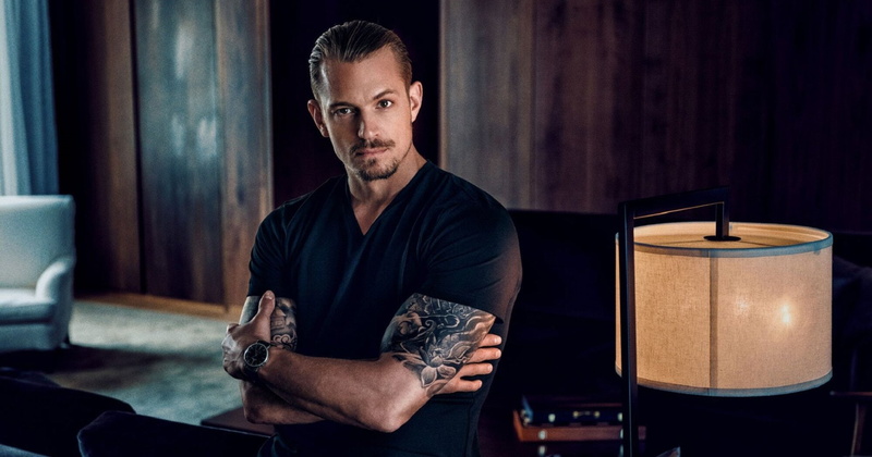 Actors, Boy, Man, Actor, Celebrity, Moustache, Lamp, Joel Kinnaman, Tattoo, 1080P