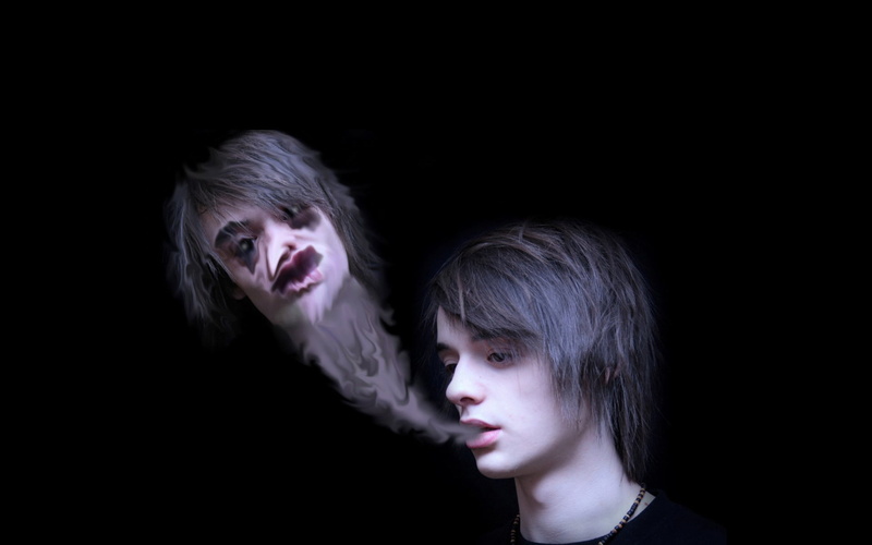 man, depression, 1080P, hypomanic, hallucination, smoke, background, symptoms