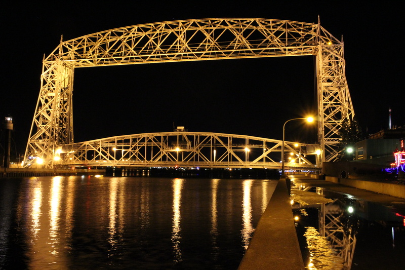 river, waterfront, 5K, bridge, city, duluth, lift bridge, reflection, built structure, architecture, arch bridge, connection, nature, bridge - man made structure