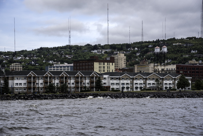 residential district, lake superior, river, city, sky, waterfront, plant, minnesota, architecture, sea, cloud - sky, 5K, nature, photos, skies, building exterior