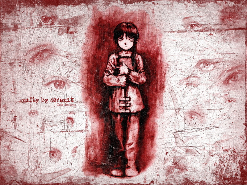 Serial Experiments Lain, old, no people, built structure, Lain Iwakura, damaged, weathered, day, outdoors, architecture, human representation, anime girls