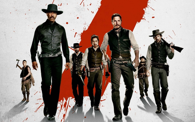 ethan hawke, The magnificent seven, 4K, Chris Pratt, denzel washington backgrounds