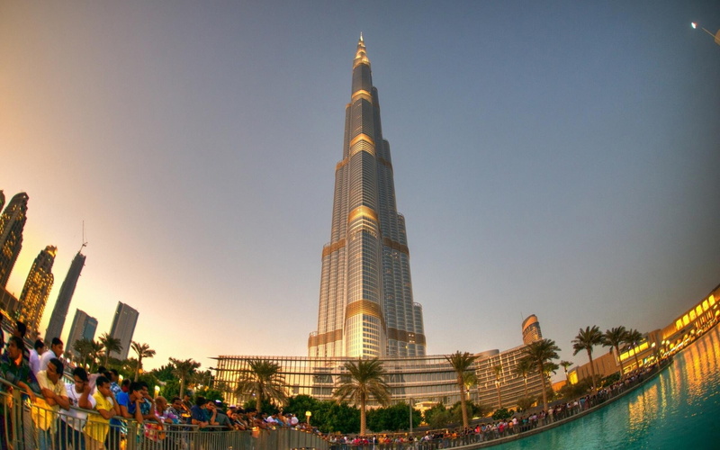 1080P, skyscraper, modern, view, burj, rise, magnificent, khalifa, tall, high, nature and landscapes, tower, grey, dubai