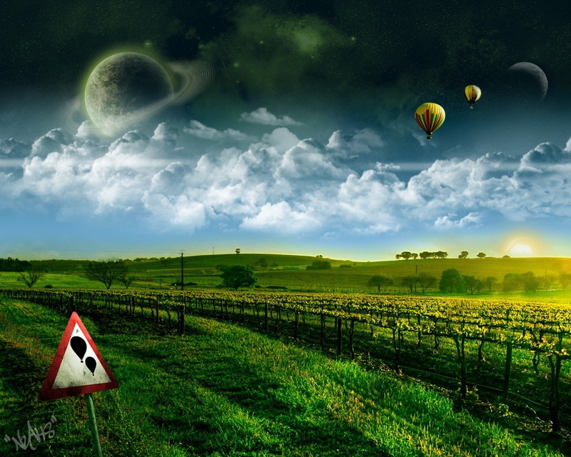 green Color, land, beauty In Nature, crop, landscaped, environment, two, sky, here wishes come true, meadow, cloud - Sky, mountain, sun, multi Colored