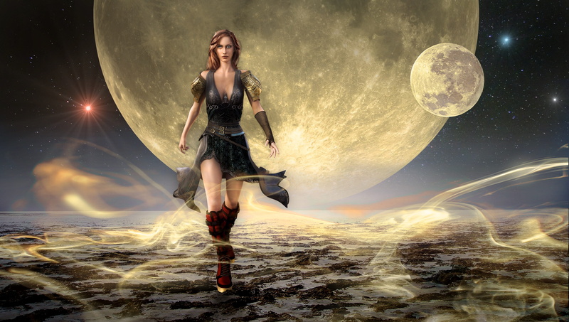 smoke, 4K, hell, mystical, photo montage, outdoors, futuristic, beautiful, star - space, lighting, sky, cartoon, fog, composing, nature, light, beautiful woman