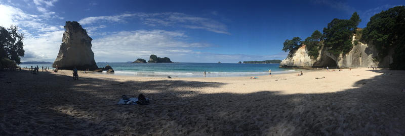 horizon, te whanganui-a-hei, water, tree, beauty in nature, coromandel, cloud - sky, tranquil scene, te hoho rock, turquoise colored, marine reserve, cathedral cove