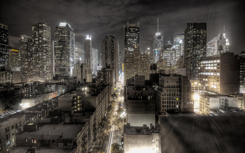 dark, city, 2K, newyork