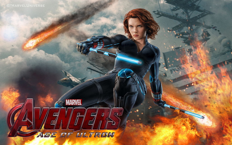 hd, age, hot, widow, black, weapons, batons, desktop, light, ultron, 1080P, avengers
