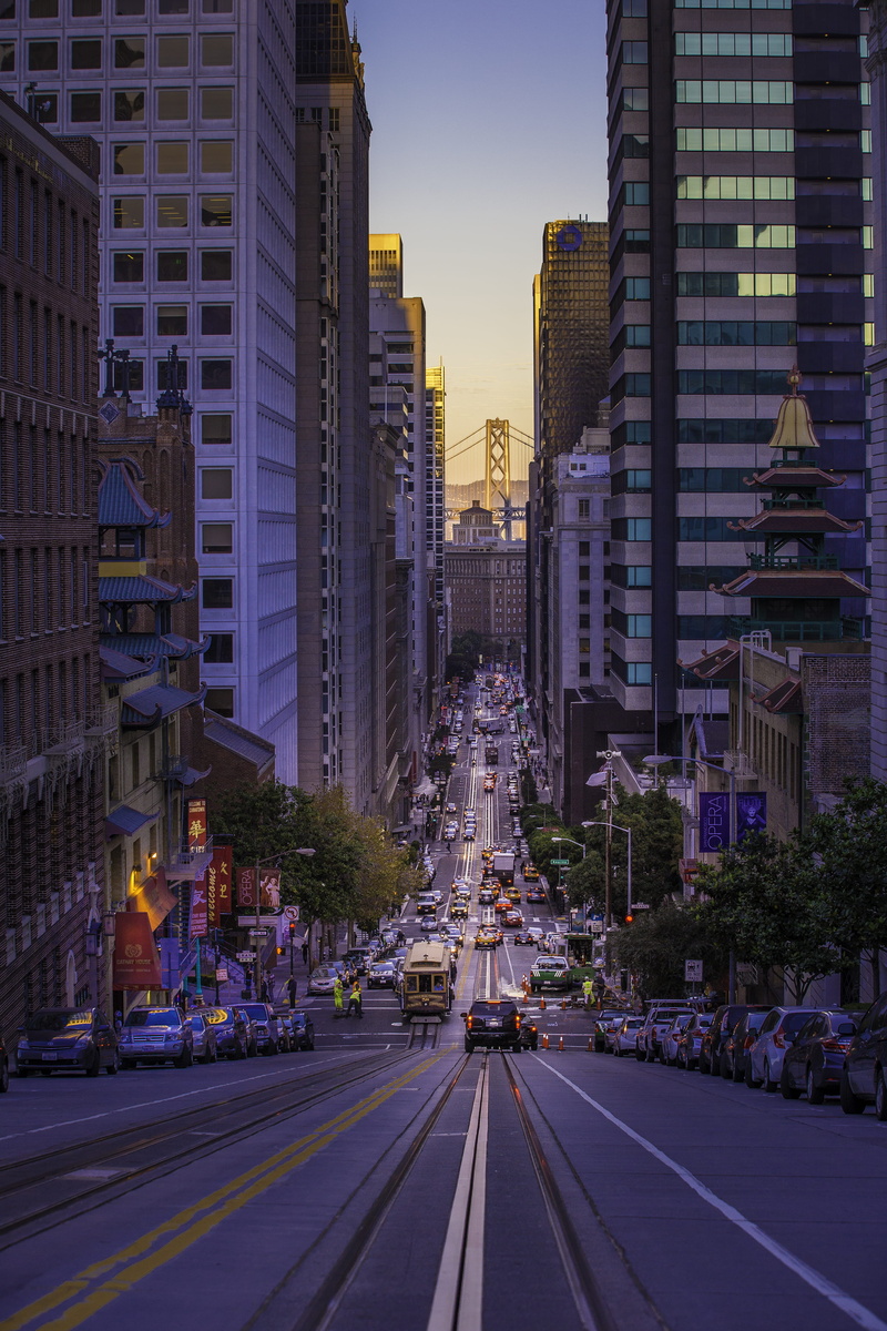 modern, buildings, the way forward, san francisco, office, purple, uSA, downtown District, outdoors, traffic, office building exterior, 4K, office Building