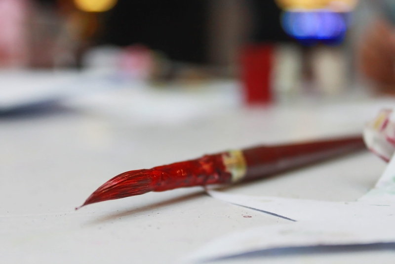 pen, glass - material, painting, designer, no people, pakistan, paint, pencil, writing instrument, white color, craft, day, close-up, karachi, brush, 2K