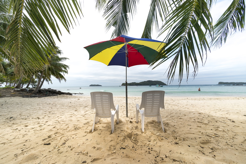 phuquoc, people, horizon over water, entertainment, island, thailand, nature, umbrellas, located, the ocean, outdoors, coast, sky, tree, scenics - nature