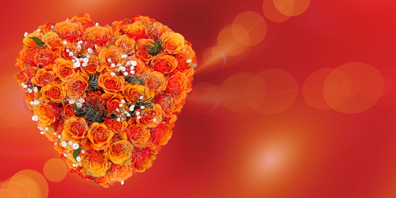close, heart, give, connectedness, mothers day, vibrant color, symbol, backgrounds, bunch of flowers, emotion, shiny, greeting, feelings, orange, roses