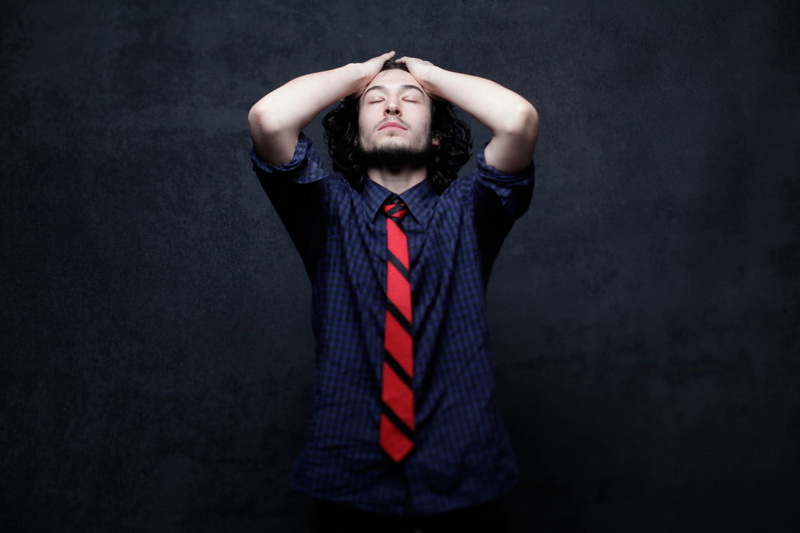 one Person, blue, ezra miller, fashion, hand in hair, beautiful, facial Expression, businessman, emotion, shirt, looking At Camera, backgrounds, male Beauty